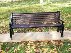 New bench installed on Local Green Space by The Crescent