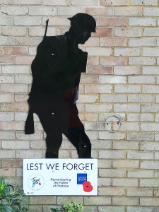 Silent Soldier mounted at Pitstone Memorial Hall